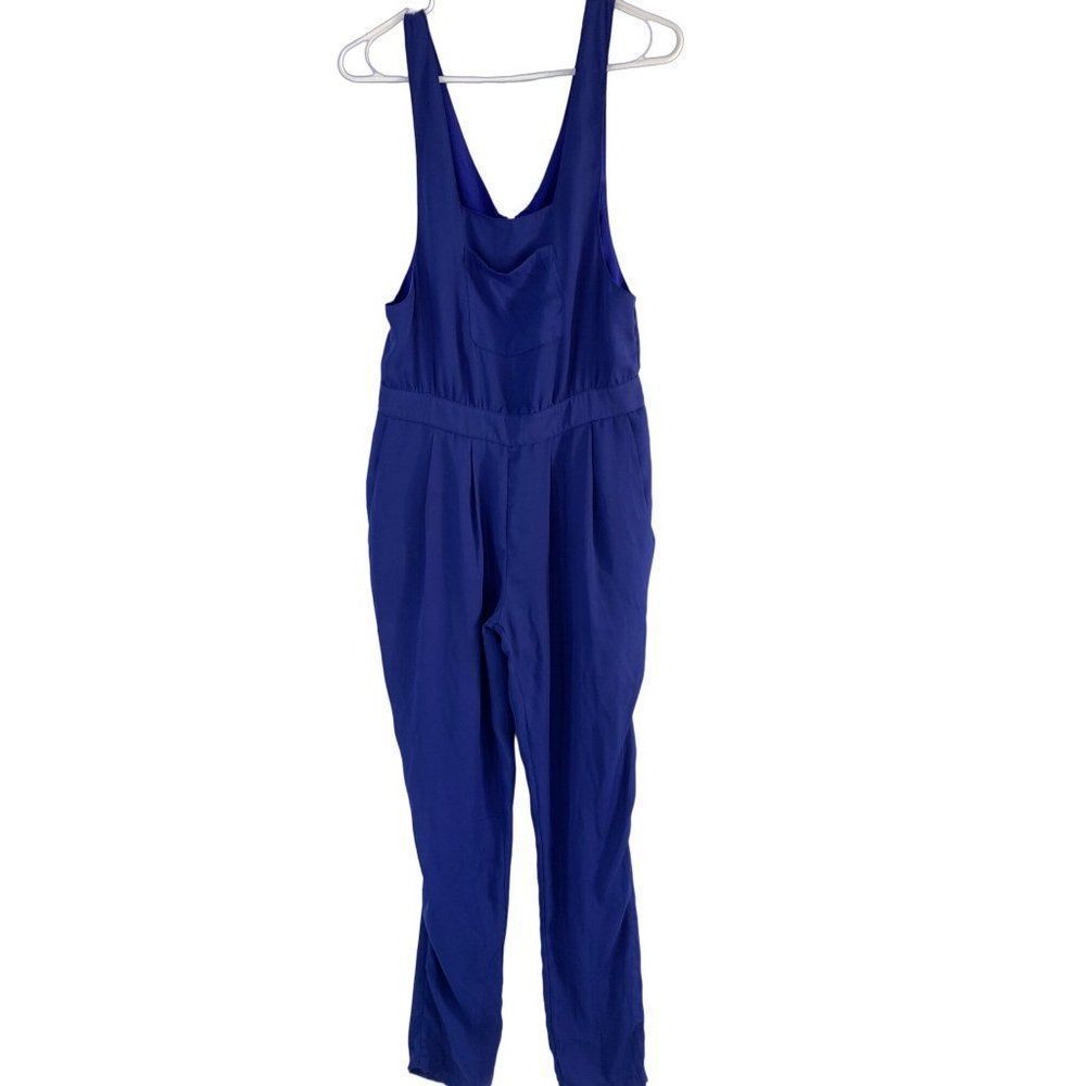 Women’s Zinga small jumpsuit purple crêpe tank sleeveless 6015